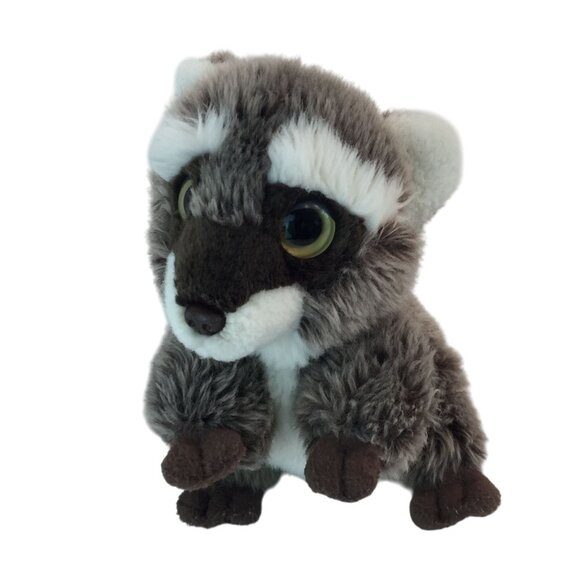 Wild Republic Raccoon Plush 7" Brown Stuffed Animal Toy - Picture 2 of 8